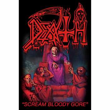 Merch Death: Textile Poster Scream Bloody Gore