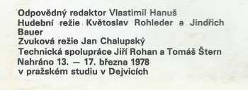 LP Dechová Hudba Supraphon: Hrála Muzika