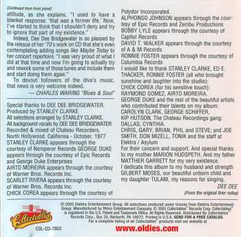 CD Dee Dee Bridgewater: Just Family / Bad For Me