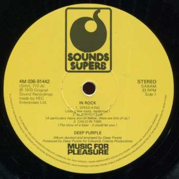LP Deep Purple: In Rock