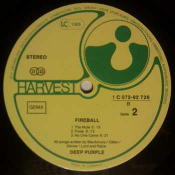 LP Deep Purple: Fireball