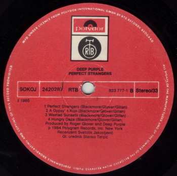 LP Deep Purple: Perfect Strangers