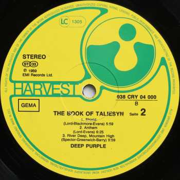 LP Deep Purple: The Book Of Taliesyn