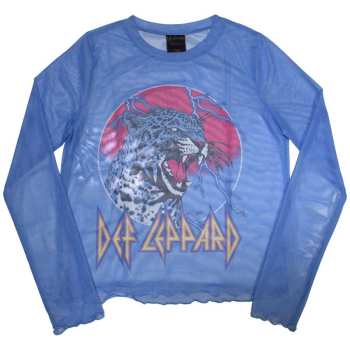 Merch Def Leppard: Women's Long Sleeve T-shirt Lightning Leopard