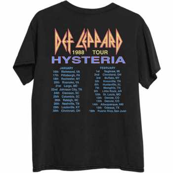 Merch Def Leppard: Tričko Hysteria '88 S