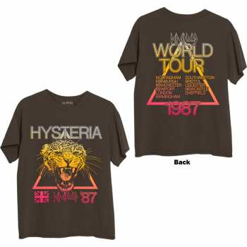 Merch Def Leppard: Def Leppard Unisex T-shirt: Hysteria World Tour (back Print) (small) S