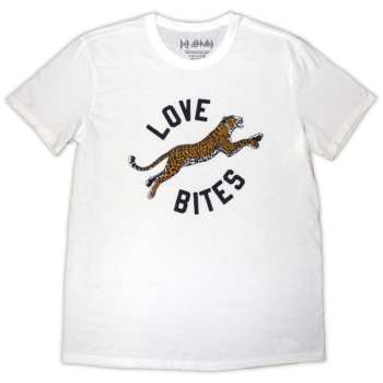 Merch Def Leppard: Def Leppard Unisex T-shirt: Love Bites Leap (white) (small) S