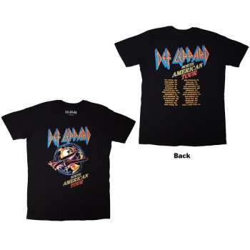 Merch Def Leppard: Def Leppard Unisex T-shirt: North American Tour (black) (back Print) (small) S