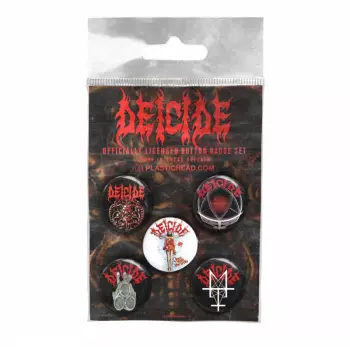 Set of Buttons Deicide Button Badge Set