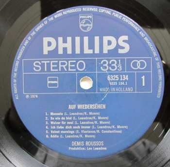 LP Demis Roussos: Auf Wiedersehn