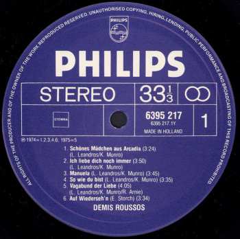 LP Demis Roussos: Demis Roussos