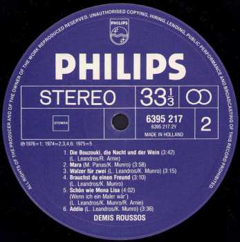 LP Demis Roussos: Demis Roussos