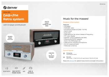 Hi-Fi Denver MDA-525DW Černá