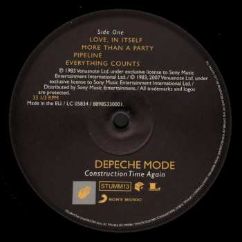 LP Depeche Mode: Construction Time Again