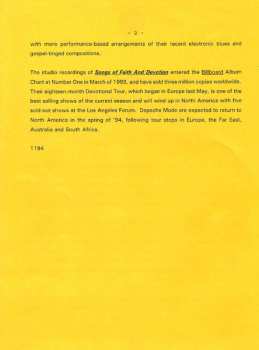 CD Depeche Mode: Songs Of Faith And Devotion Live