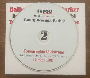 4CD/Box Set Evan Parker: Topographie Parisienne (Dunois, April 2nd, 3d & 4th, 1981)