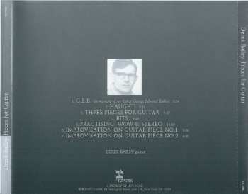 CD Derek Bailey: Pieces For Guitar
