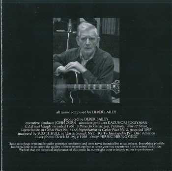 CD Derek Bailey: Pieces For Guitar