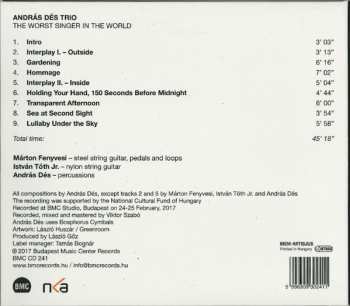 CD Dés András Trió: The Worst Singer in the World