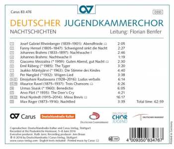 CD Deutscher Jugendkammerchor: Nachtschichten