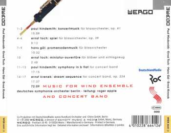 CD Paul Hindemith: Music For Wind Ensemble And Concert Band 
