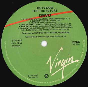 LP Devo: Duty Now For The Future