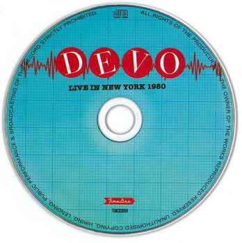 CD Devo: Live In New York 1980