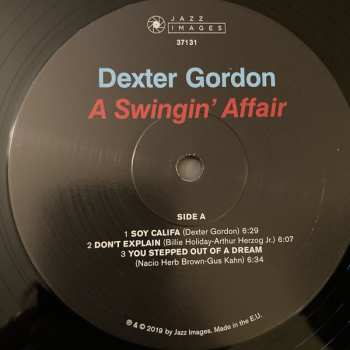 LP Dexter Gordon: A Swingin' Affair