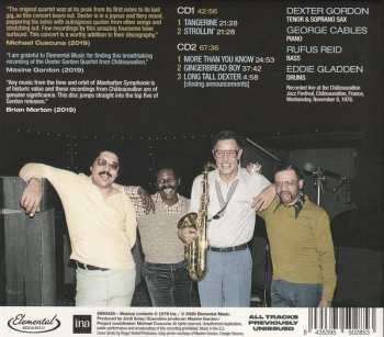 2CD Dexter Gordon Quartet: Live In Châteauvallon 1978 LTD | DIGI
