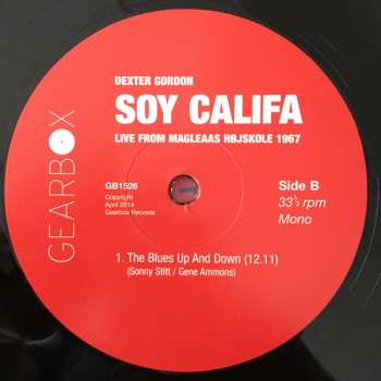 LP Dexter Gordon: Soy Califa - Live From Magleaas Højskole 1967 LTD