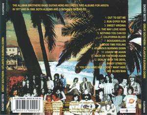 CD Dickey Betts & Great Southern: Great Southern / Atlanta's  Burning Down (The Arista Recordings)