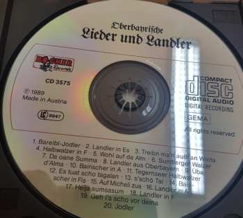 CD Die Fischbachauer Sängerinnen: Oberbayrische Lieder Und Landler