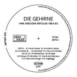 LP Die Gehirne: Tapetopia 002 (Ihre Großen Erfolge 1983-85) LTD
