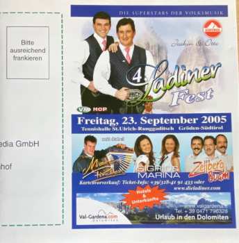 CD Die Ladiner: Die Schönsten Lieder Südtirols