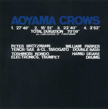 CD Die Like A Dog Quartet: Aoyama Crows