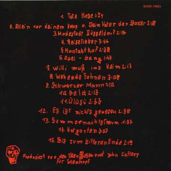 CD Die Toten Hosen: Opel-Gang