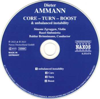 CD Dieter Ammann: Core – Turn – Boost & Unbalanced Instability