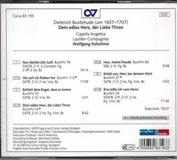 CD Lautten Compagney: Dein Edles Herz, Der Liebe Thron