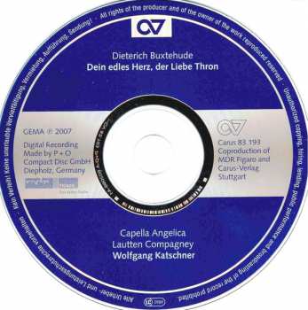 CD Lautten Compagney: Dein Edles Herz, Der Liebe Thron