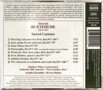 CD Dieterich Buxtehude: Sacred Cantatas / Jubilate Domino / Sicut Moses