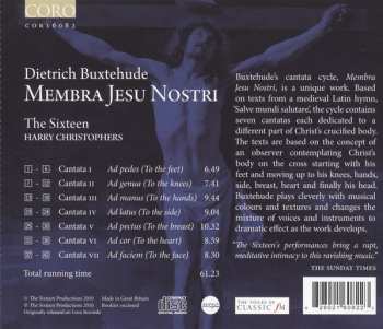 CD Dieterich Buxtehude: Membra Jesu Nostri