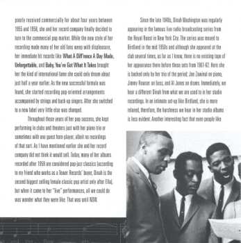 CD Dinah Washington And Her Trio: Live At Birdland 1962