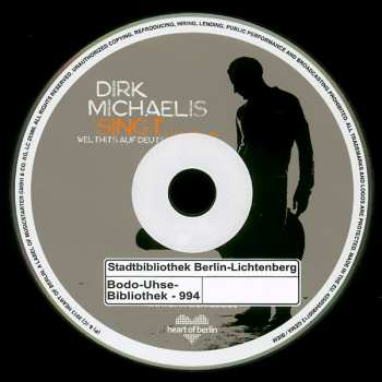 CD Dirk Michaelis: Dirk Michaelis Singt ... Nr. 2 (Welthits Auf Deutsch)