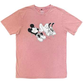 Merch Disney: Stone Wash T-shirt Mickey & Pluto Relax