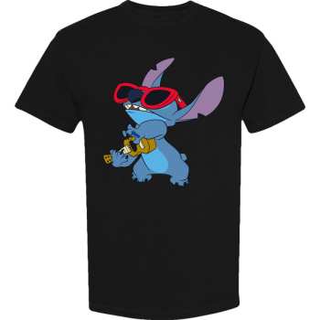 Merch Disney: T-shirt Lilo & Stitch Stitch Guitar