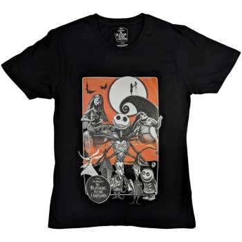 Merch Disney: Disney Unisex T-shirt: The Nightmare Before Christmas Orange Moon (embellished) (small) S