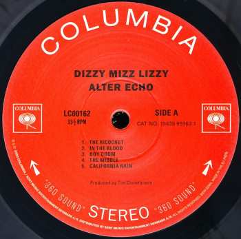 LP Dizzy Mizz Lizzy: Alter Echo CLR