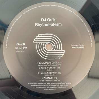 2LP DJ Quik: Rhythm-Al-Ism (Over 70 Minutes Of Commercial-Free Music)