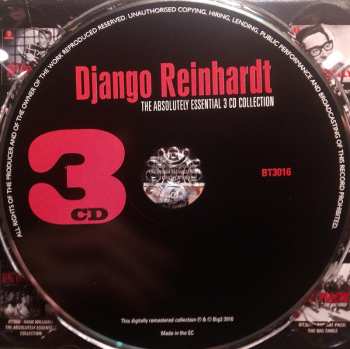 3CD Django Reinhardt: The Absolutely Essential 3 CD Collection