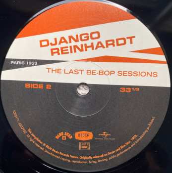 LP Django Reinhardt: The Last Be-Bop Sessions